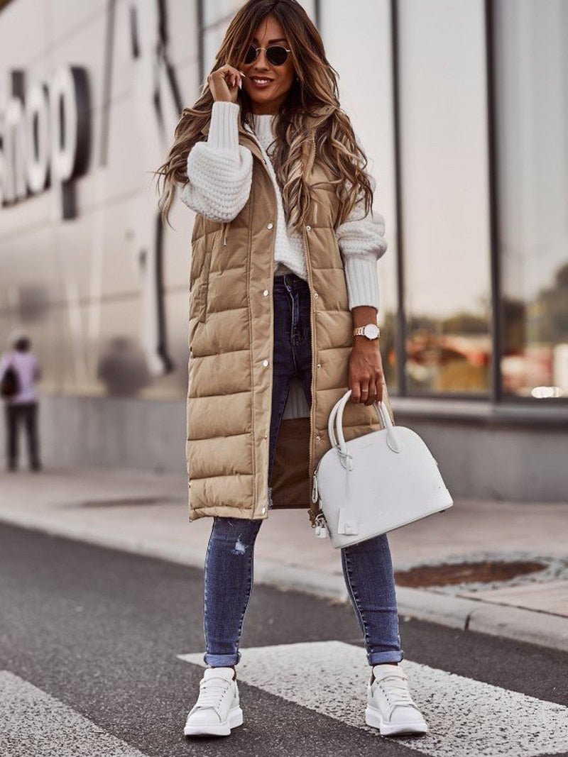 Women's Long Hooded Winter Jacket