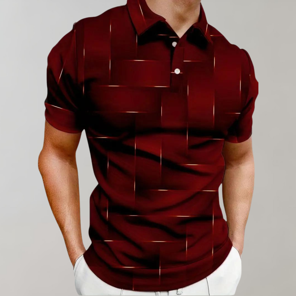 Classic Men's Short Sleeve Polo Shirt Summer