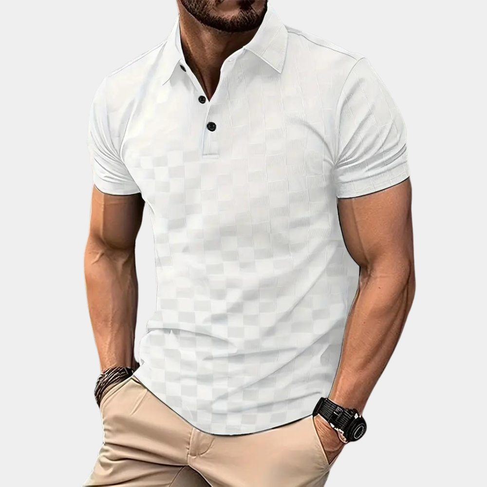 Men's Short Sleeve Polo Shirt Classic Collar