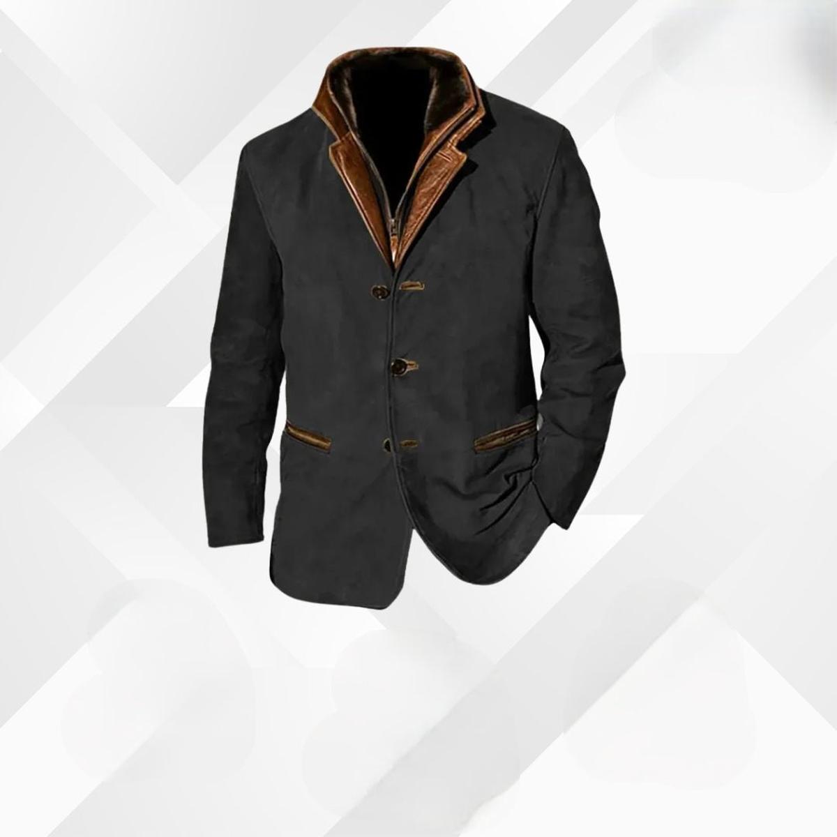 Herren Jacke Klassisch Elegant mit Knöpfen