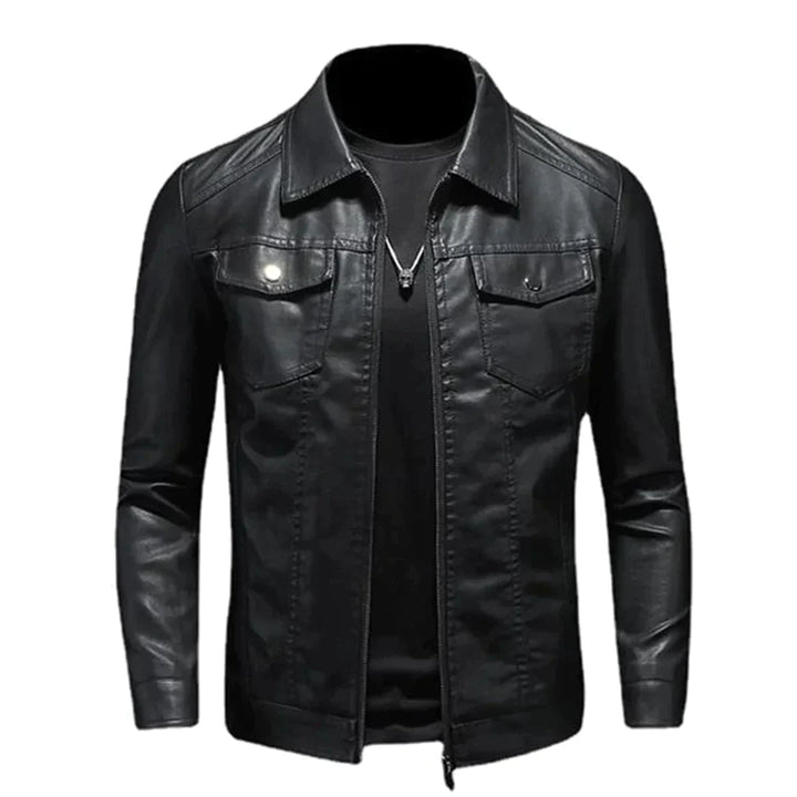 Herren Winterjacke Schwarz Warm - IdealeKleiden