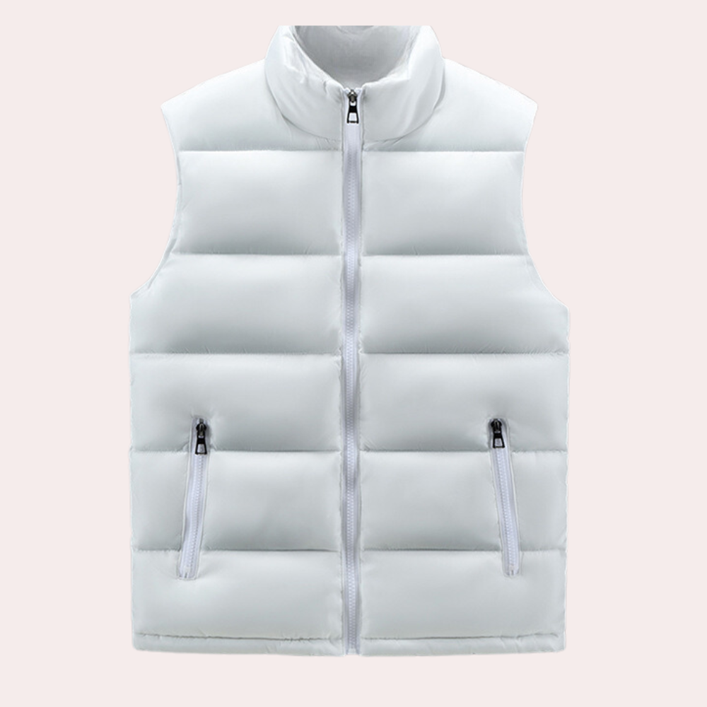 Men's Body Warmer Vest Sleeveless Zip Up
