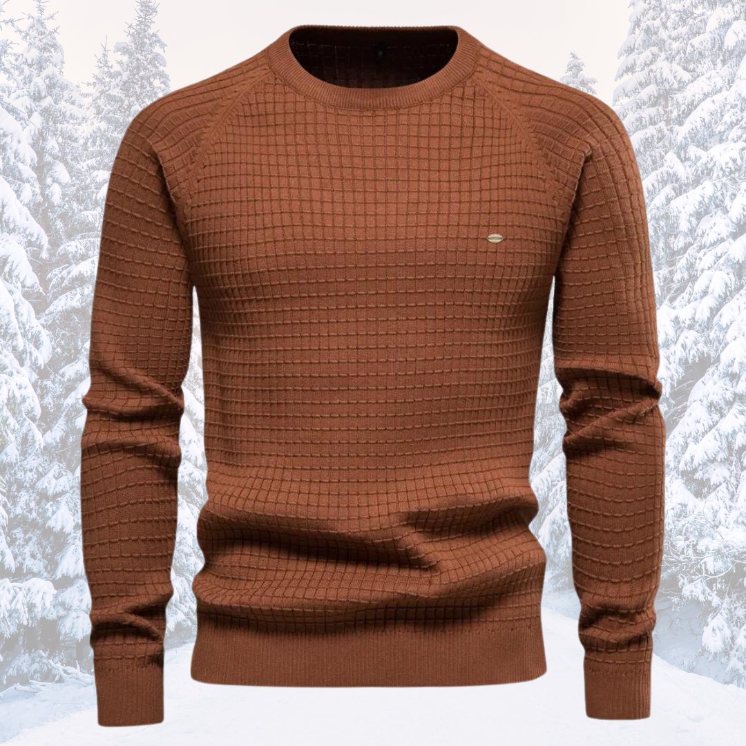 Men's Long-Sleeved Round-Neck Sweater
