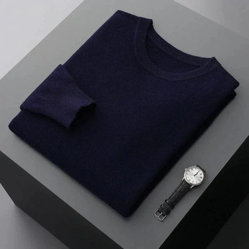 Men's Merino Wool Long-Sleeve Warm Sweater