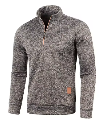 Men's Pullover Elastic Short Sleeve Sweatshirt