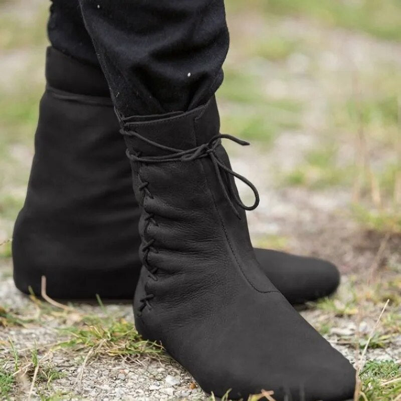 Men's Leather Boots Gerald Elegant Black