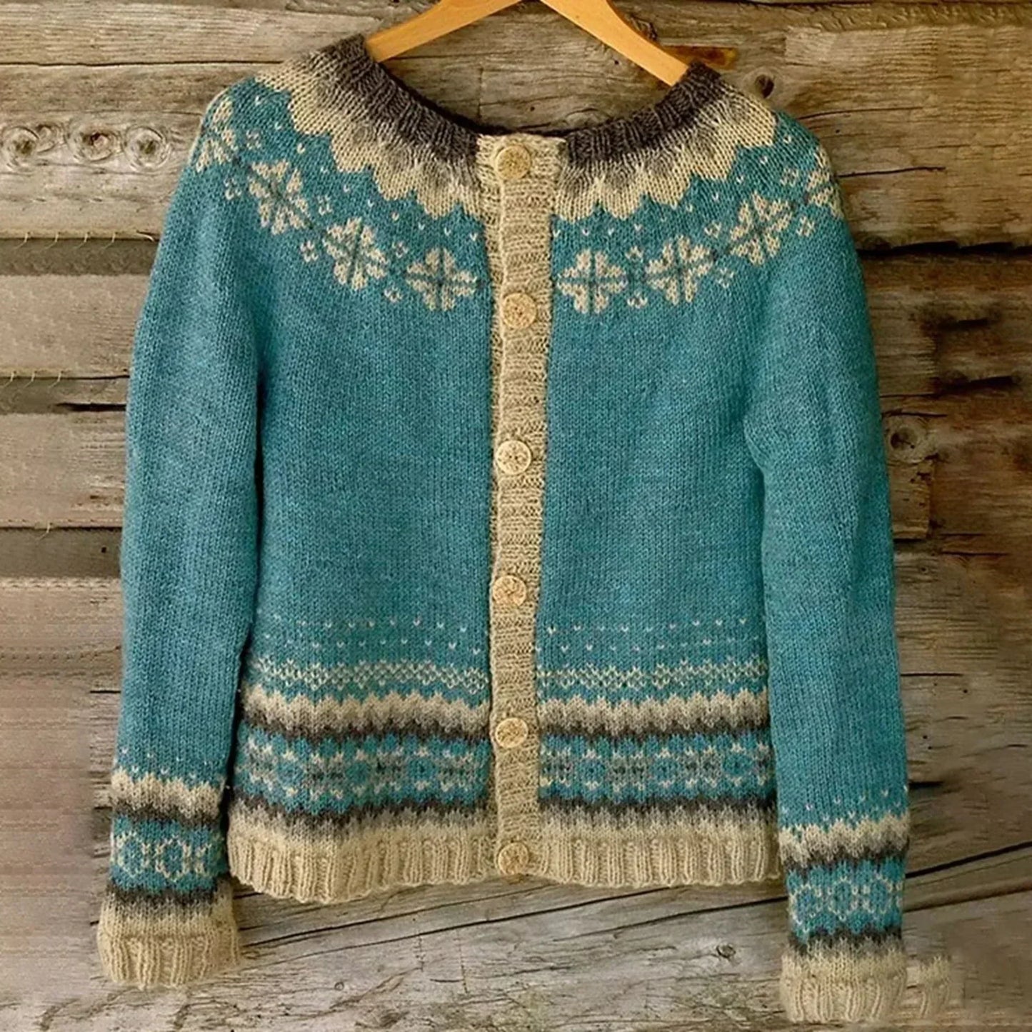 Cardigan Women's Norwegian Style Warm