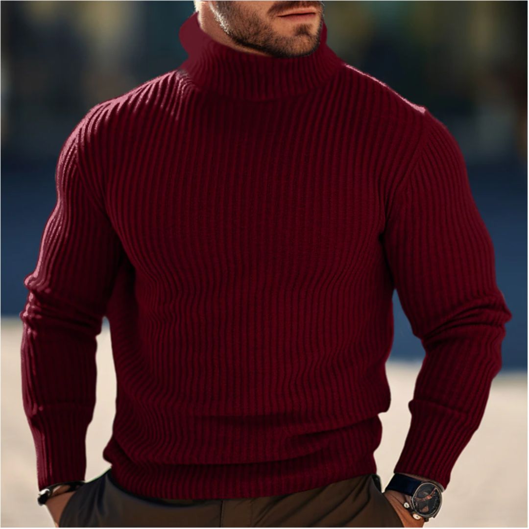 Men's Turtleneck Long Sleeve Knit