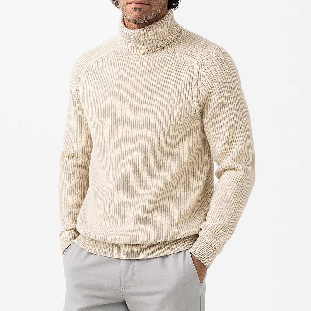 Men's Modern Rib Knit Turtleneck