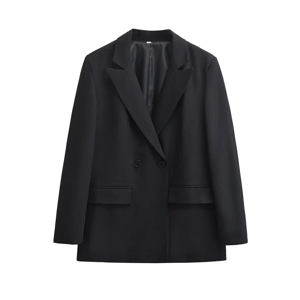 Fashionable Women's Double-Breasted Elegant Blazers