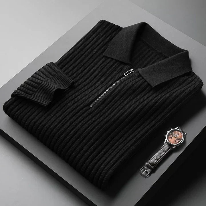Men's Pullover Polo Collar Soft Comfortable