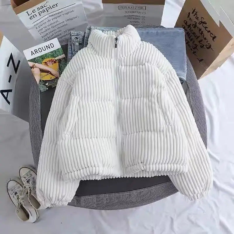 Men's Stand-Up Collar Jacket Corduroy Winter Edition