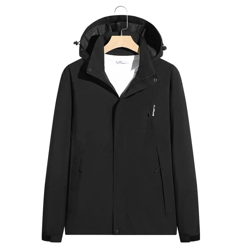 Men's Winter Jacket Lined Warm Insulated Hooded