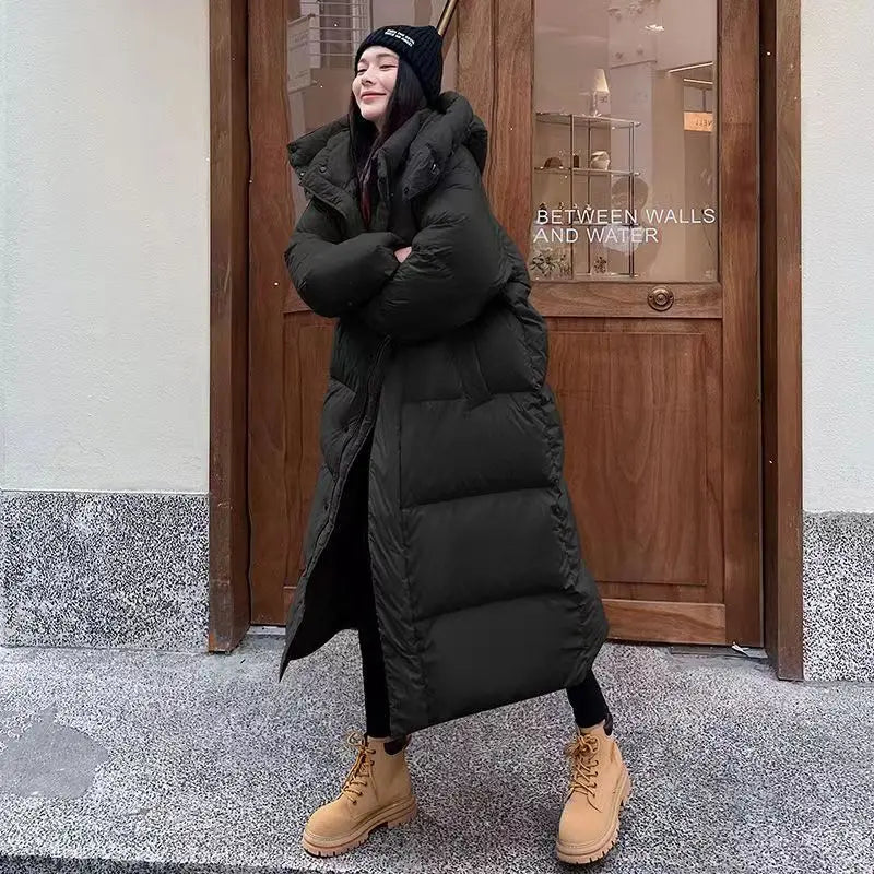 Women's Plus Size Hooded Puffer Jacket