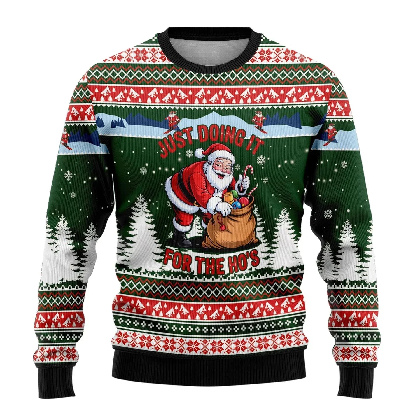 Weihnachtspullover Herren Schneemann Motiv