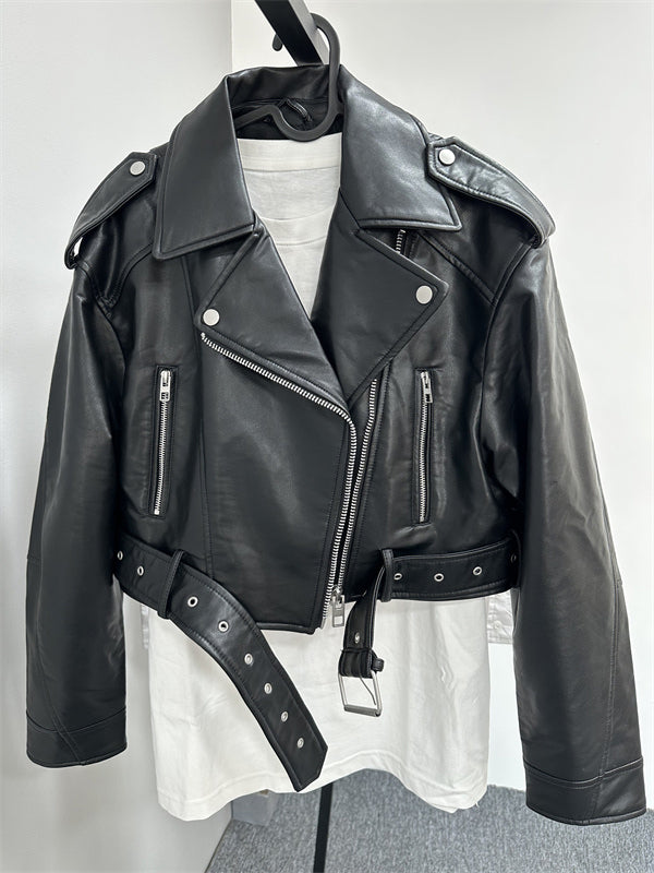 Women's Vegan Trench Coat Eco Leather Coat