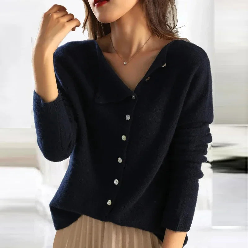 Women's Scarf Cashmere Cardigan Autumn Model