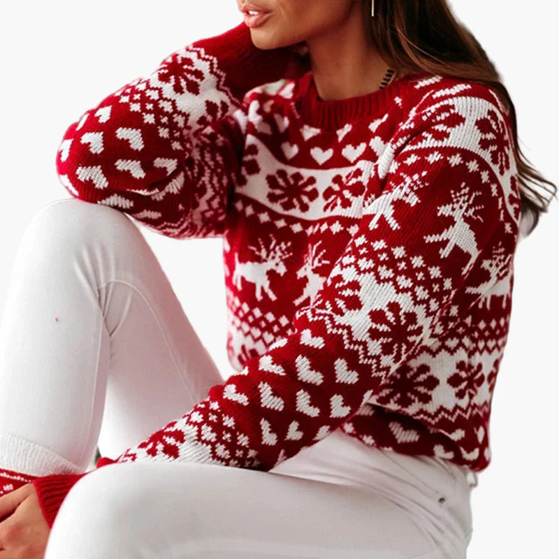 Norwegian Style Christmas Sweater - Festive & Cozy