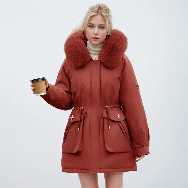 Elegant Faux Fur Jacket Modern Style