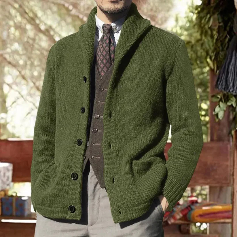 Finn Button-Up Cardigan with Pockets
