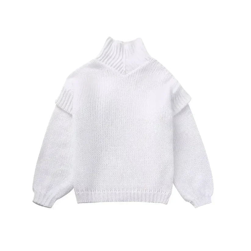 Daphne - Oversized Chic Roll-Neck Knitted Sweater