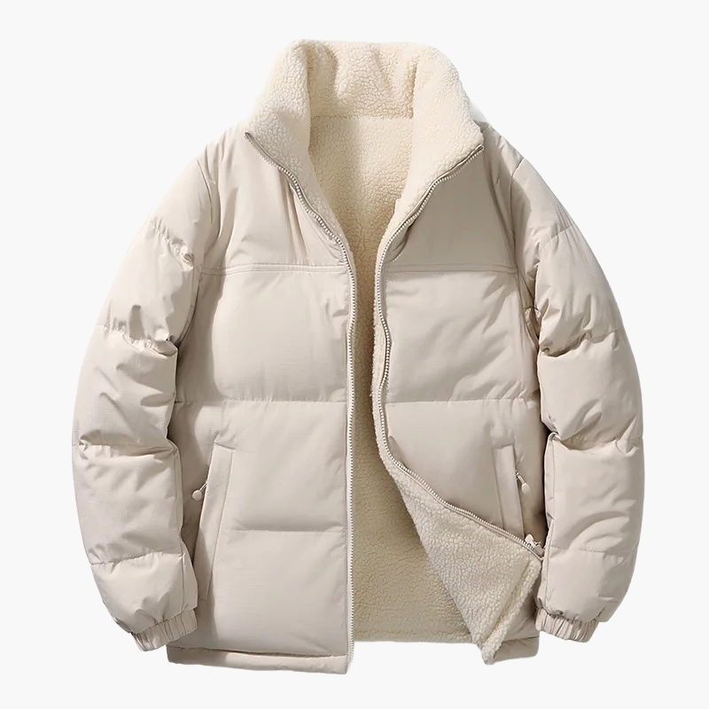 Winter Quilted Jacket with Fleece Lining, Warm