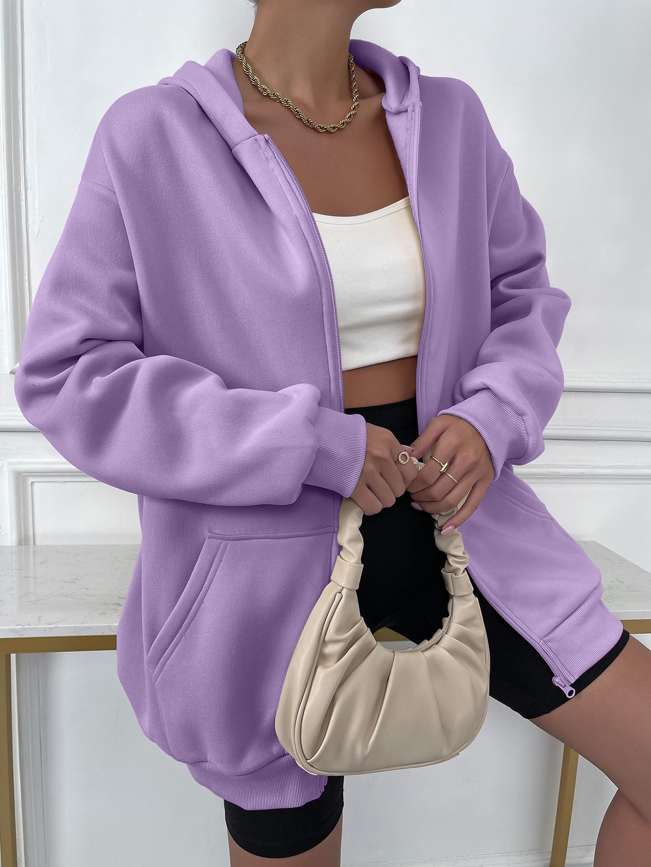 Stylish Women's Vest with Hood and Zipper