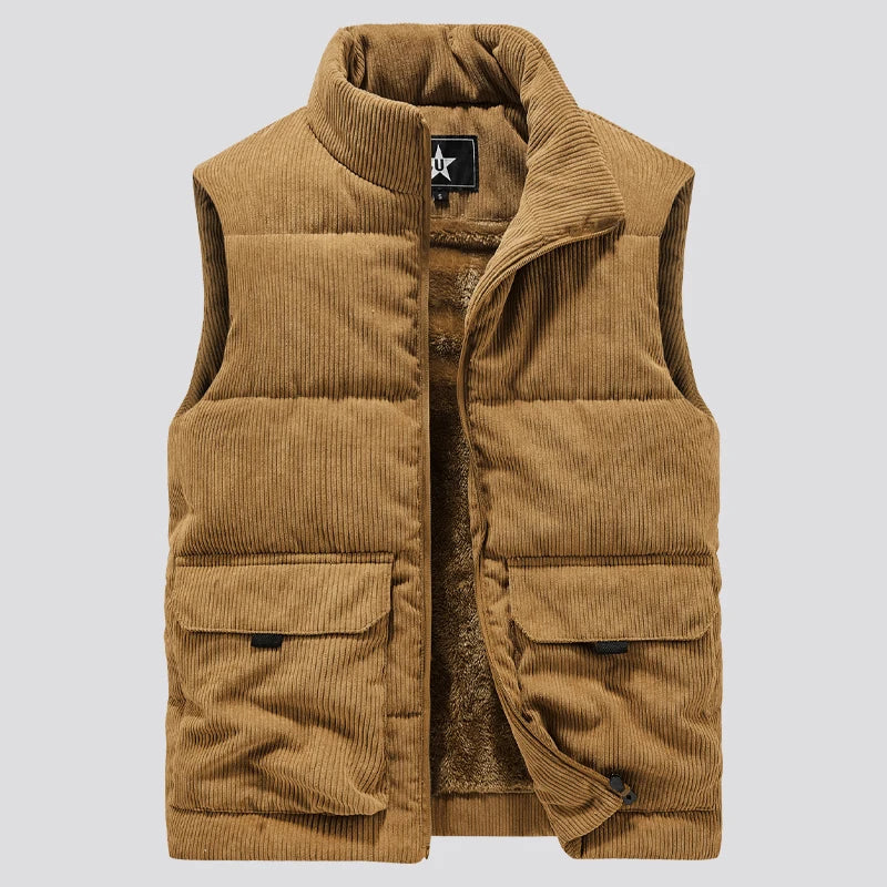 Men's Vest Corduroy Elegant Cut