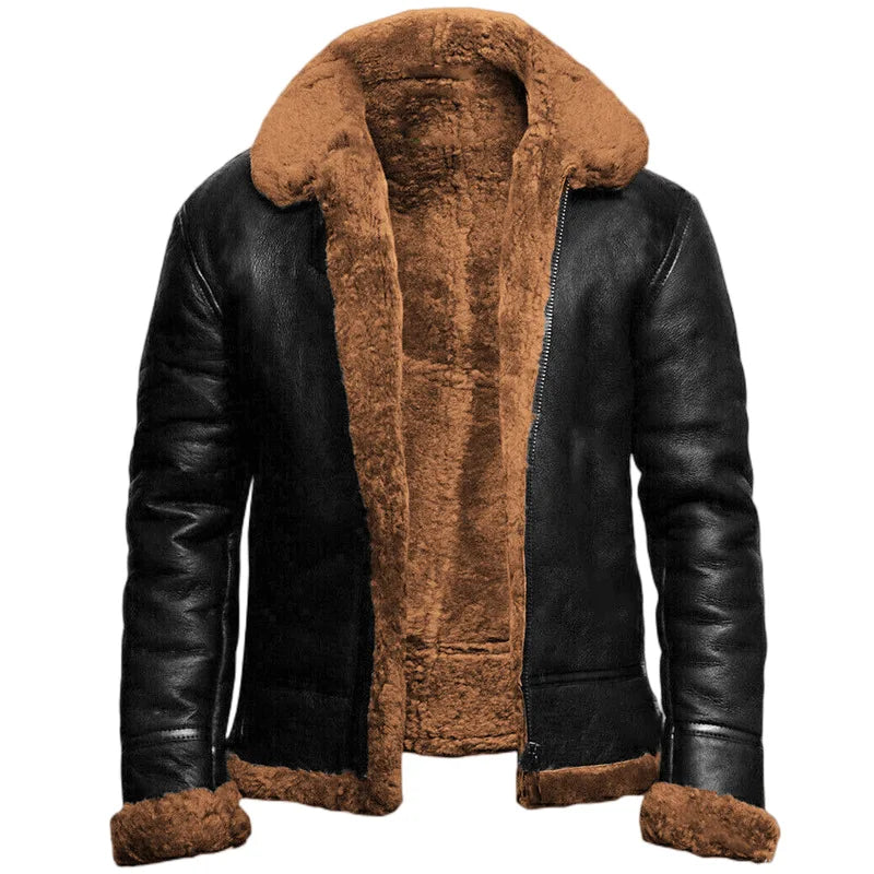 Genuine Leather Jacket Men Stylish Classic