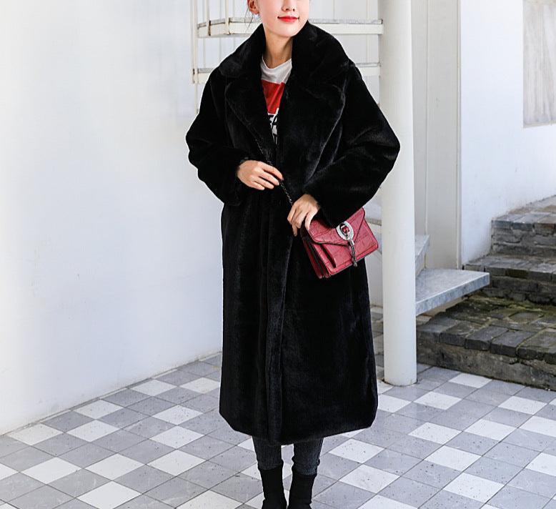 Women's Plush Long Soft Winter Coat