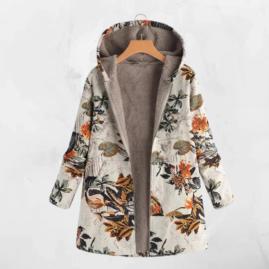 Large Hoodie Coat with Hood and Long Sleeves