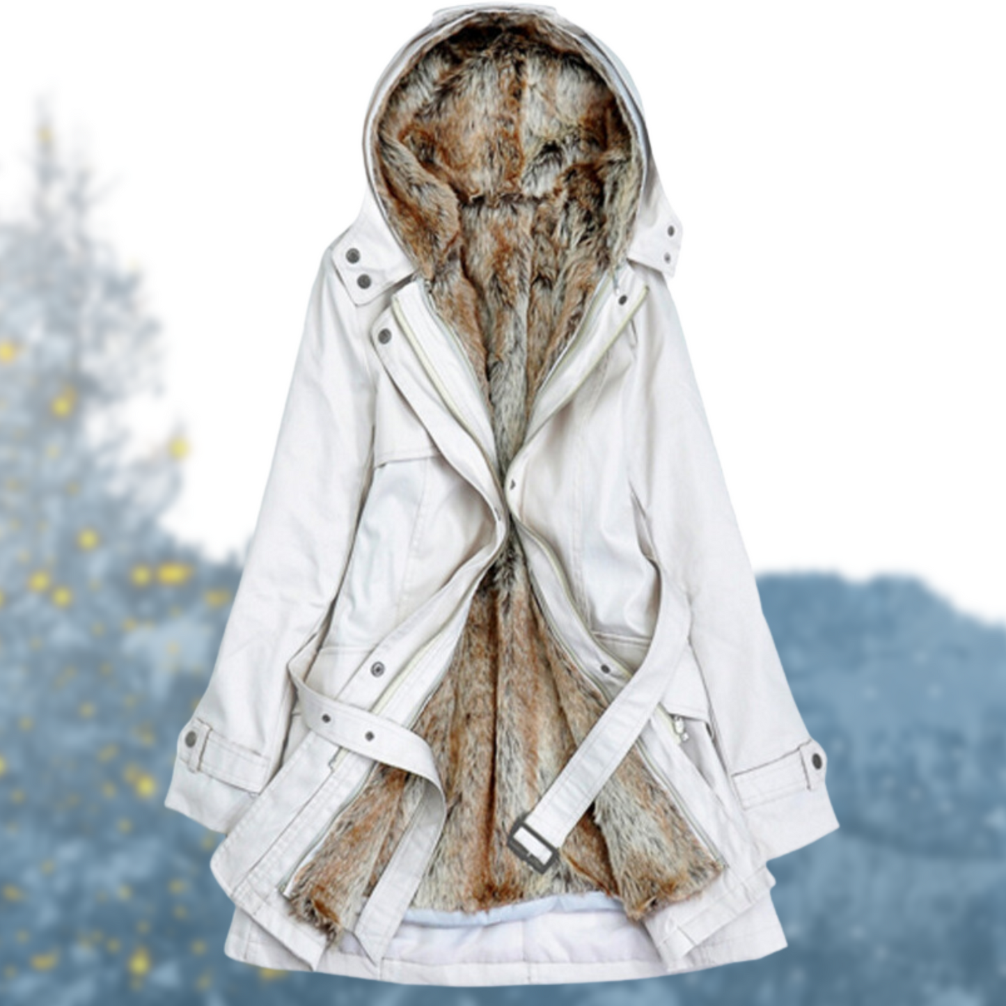 Warme Winterjacke Winddichte Outdoorjacke - IdealeKleiden