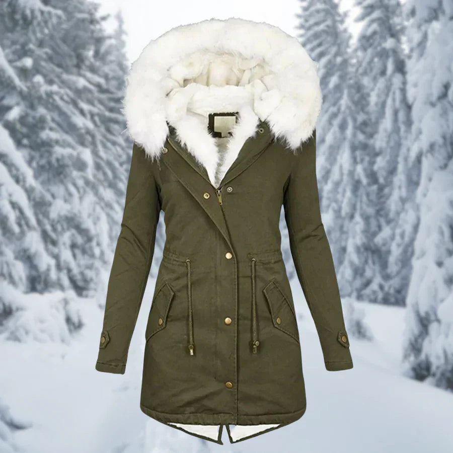 Women's Long Winter Coat Elegant
