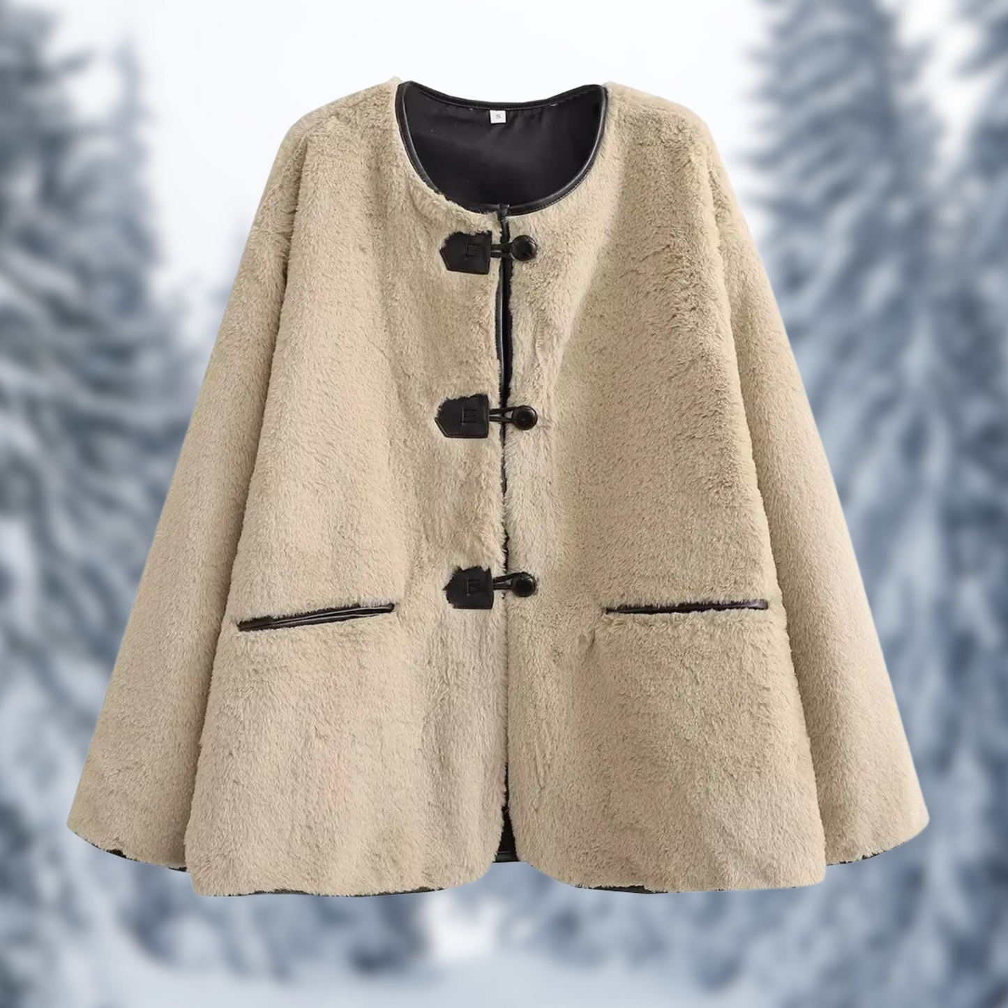 Warmes Fleecejacke Winter Damenschal - IdealeKleiden