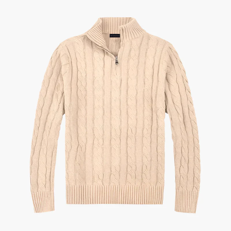 Elegant knitted sweater Cable knit Casual look