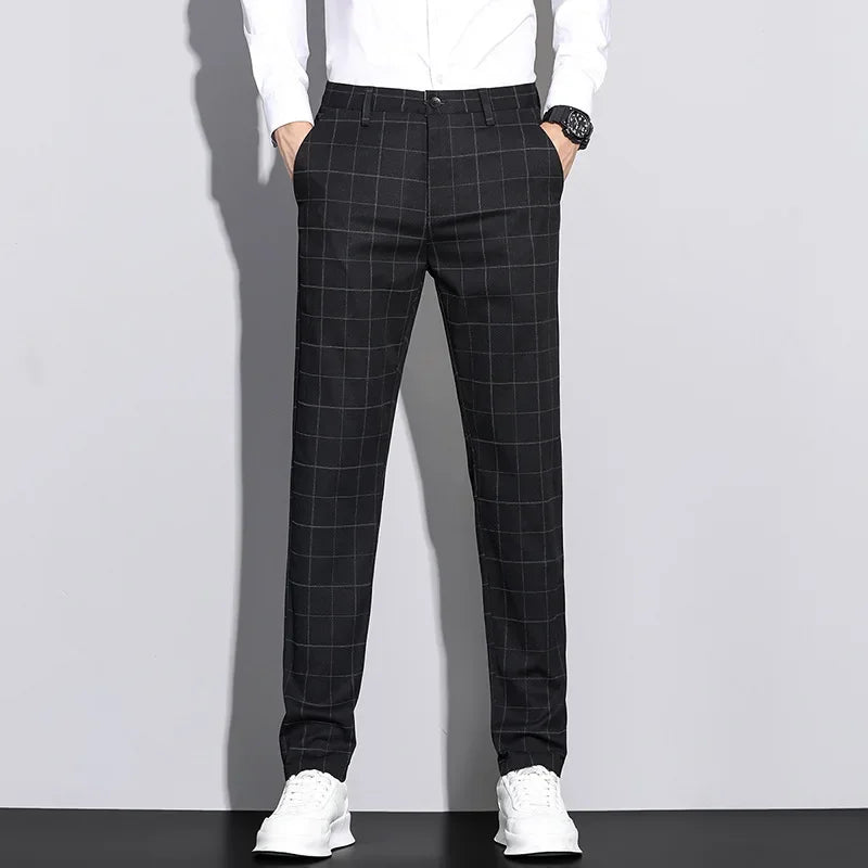 Men's Trousers Striped Pattern Modern Look