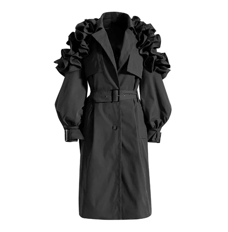 Elegant Women's Coat Elegant Black