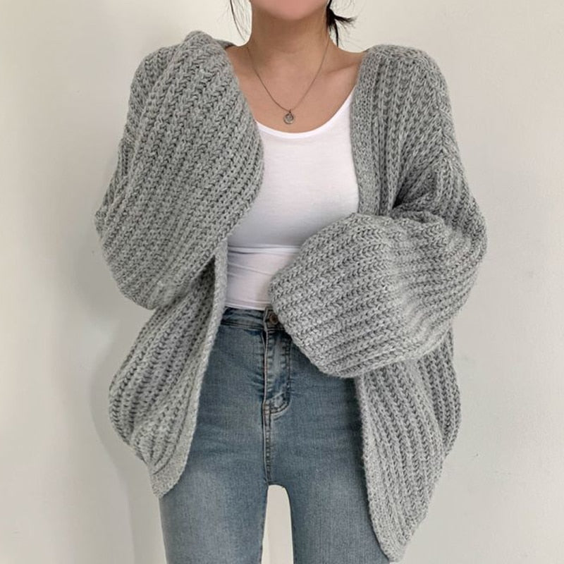 Chunky Knit Vest Oversized Comfortable