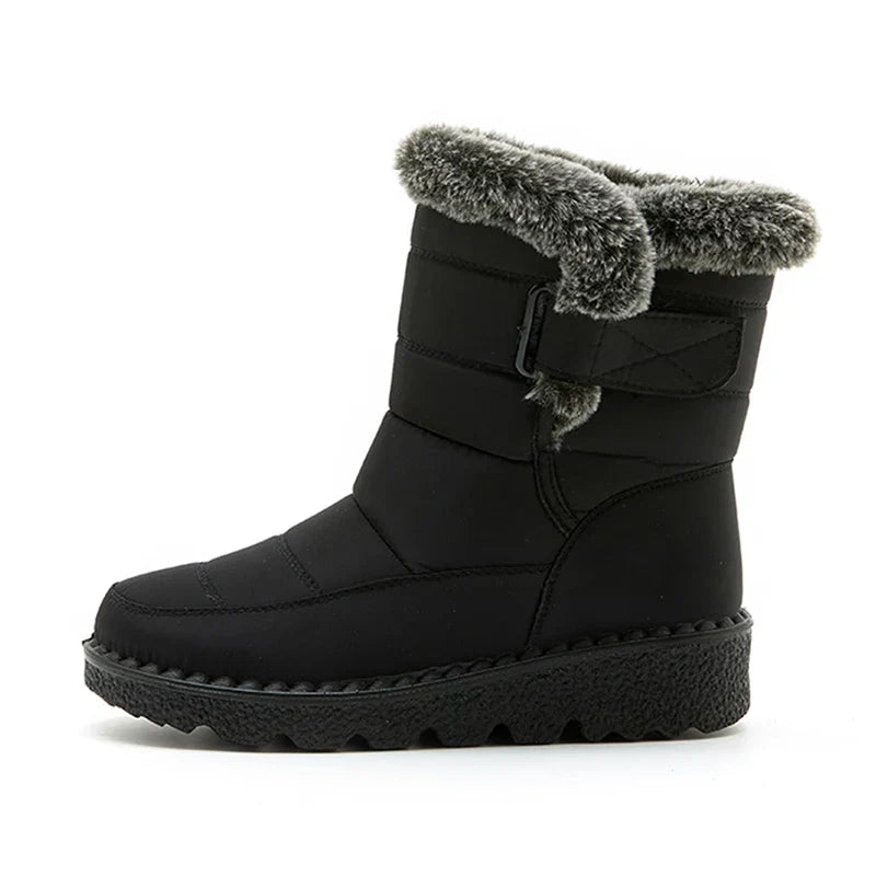 Women's Waterproof Warm Faux Fur Snow Boots