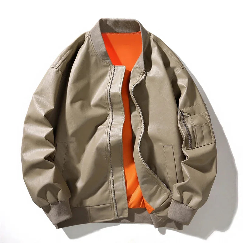 Vegan Bomber Jacket Elegant Design