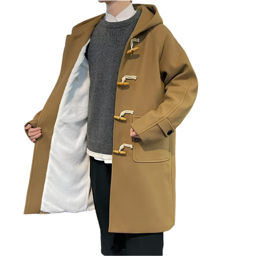 Men's Long Winter Parka Warm Duffle Coat