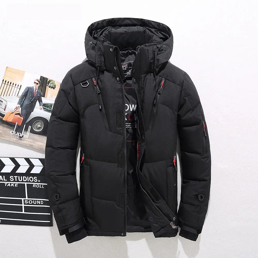 Warm Men's Winter Jacket Hooded Down Coat