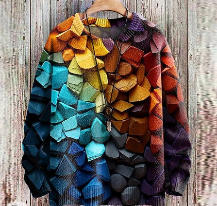 Colorful Hippie Sweater for Men
