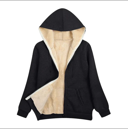 Women's Winter Jacket Hood Faux Fur Lining