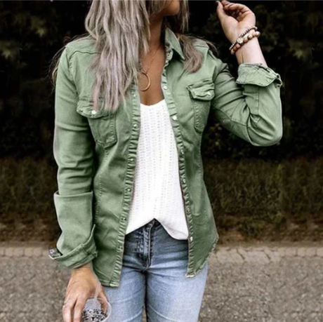 Stylish Women's Modern Denim Jacket