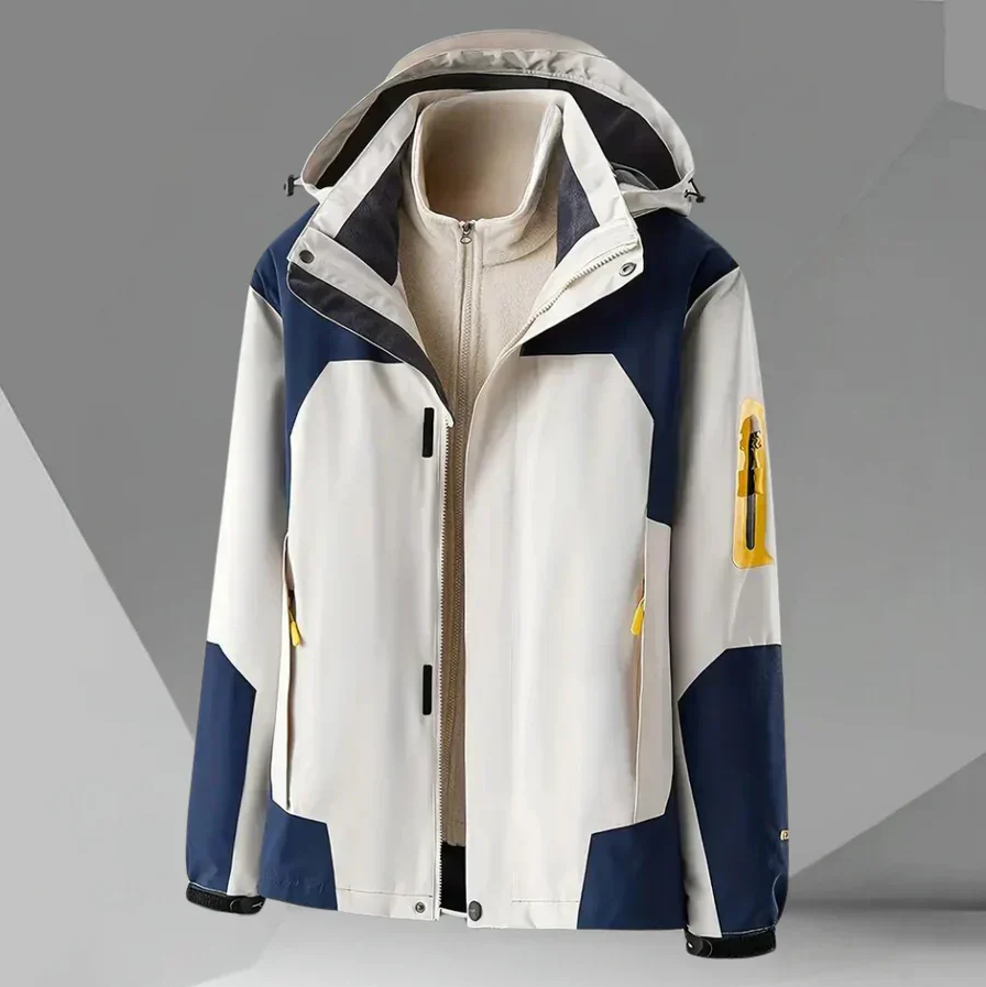 Men's Windbreaker Jacket Waterproof Hooded