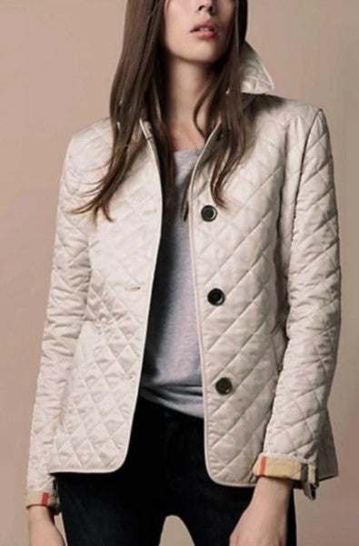 Silky Cotton Jacket Women's Slim Fit