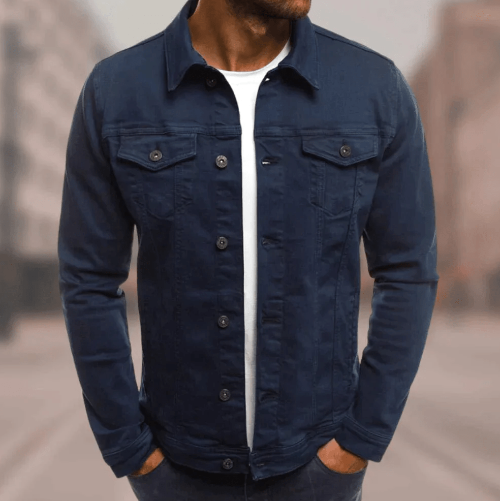 Men's Modern Philipe Style Denim Jacket