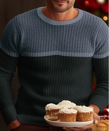 Men's Casual Crew Neck Sweater