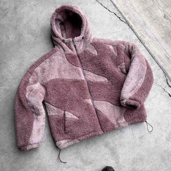 Herren Lammwolljacke Warm Reißverschluss